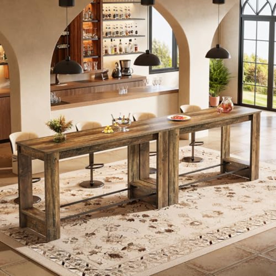 Home Bar And Counter - Set di 2 tavoli da bar