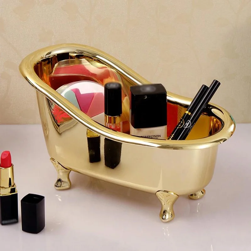 Bar Cart Gold - Mini vasca da bagno sapone scatola