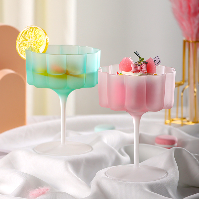 Home Bar Set - Tazza da cocktail in vetro smerigliato
