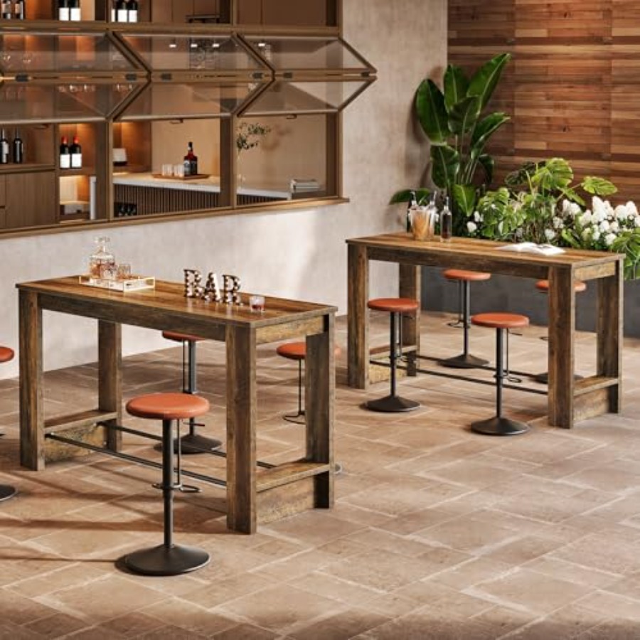 Set di 2 tavoli da bar da 63'' - Home Bar And Counter recensione e prezzo